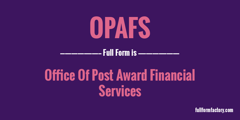 opafs-full-form