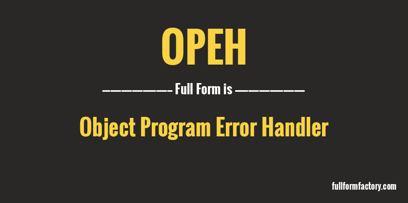 opeh-full-form