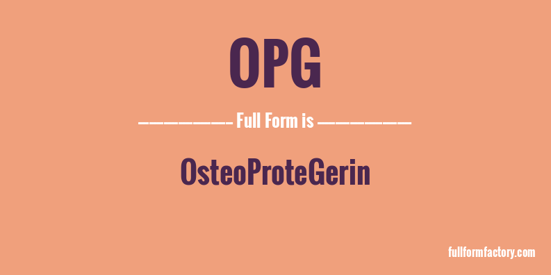 opg-full-form