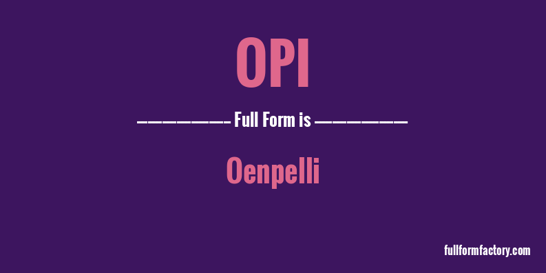 opi-full-form