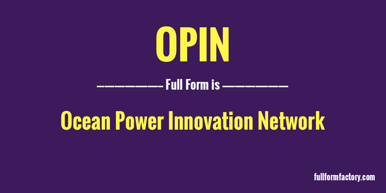 opin-full-form