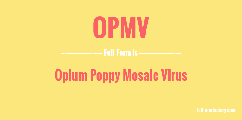 opmv-full-form
