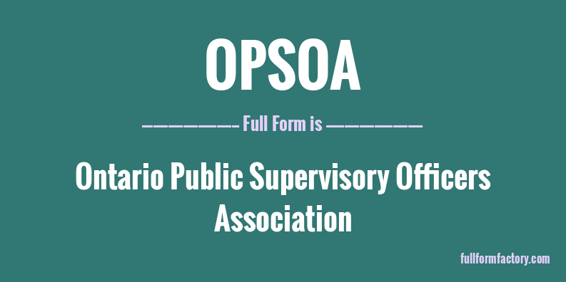 opsoa-full-form