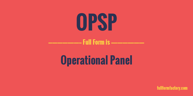 opsp-full-form