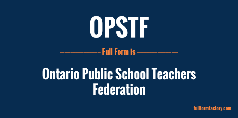 opstf-full-form