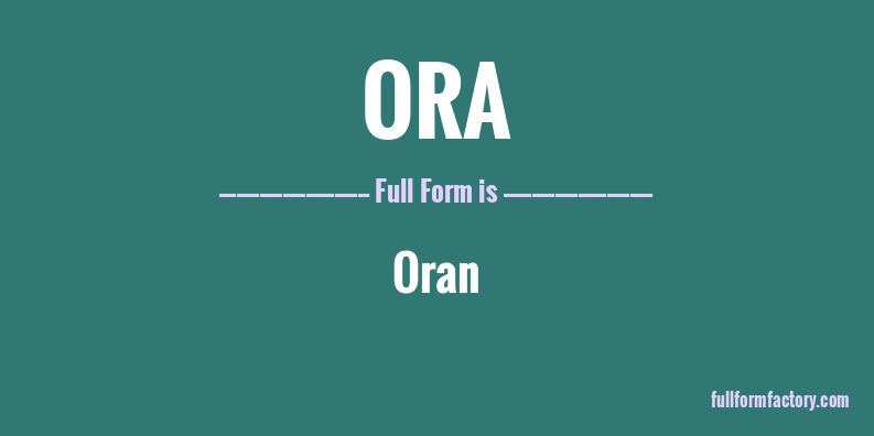 ora-full-form