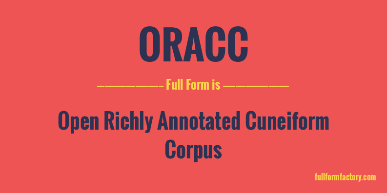 oracc-full-form
