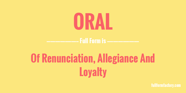 oral-full-form