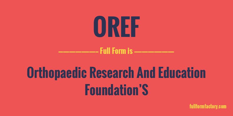 oref-full-form