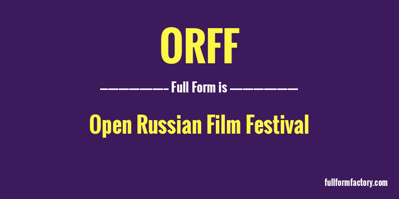 orff-full-form