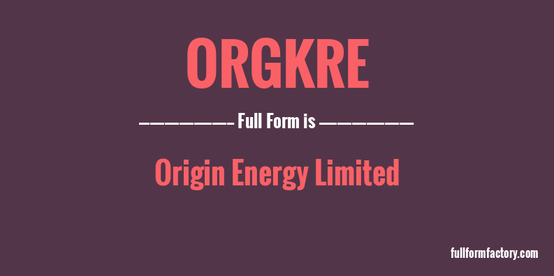 orgkre-full-form