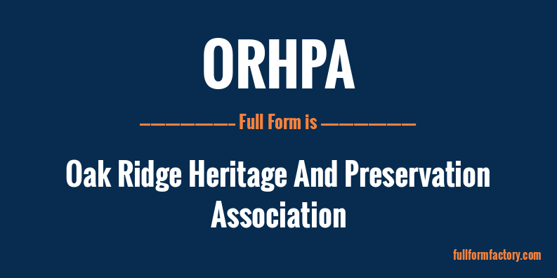 orhpa-full-form