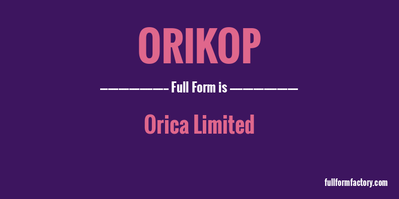 orikop-full-form