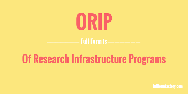 orip-full-form