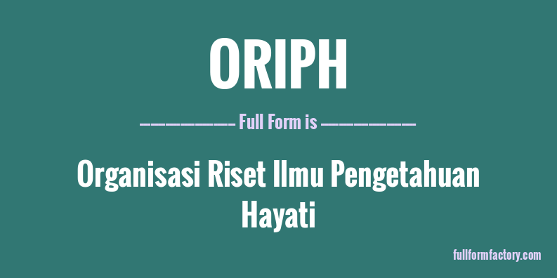 oriph-full-form