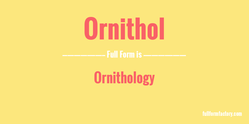 ornithol-full-form