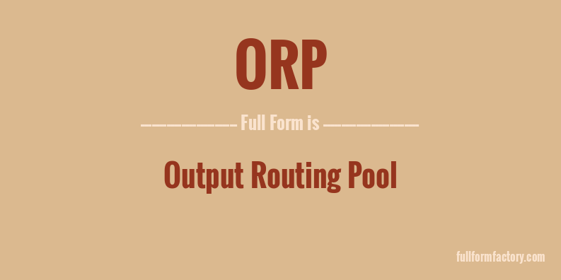 orp-full-form