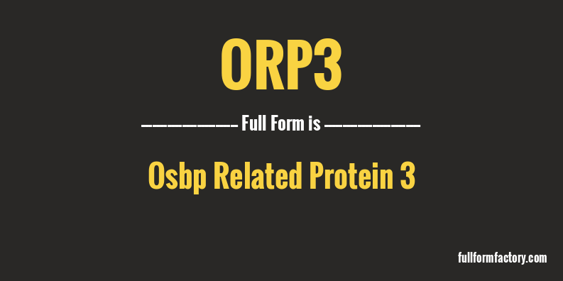 orp3-full-form