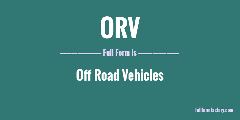 orv-full-form