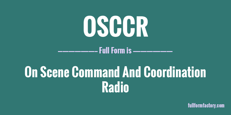 osccr-full-form