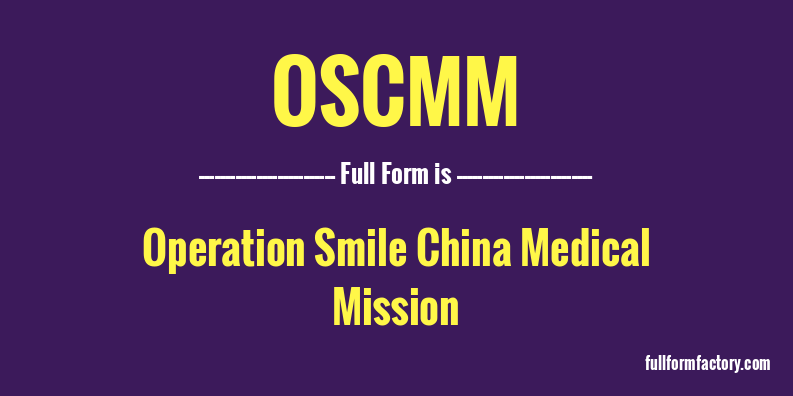 oscmm-full-form