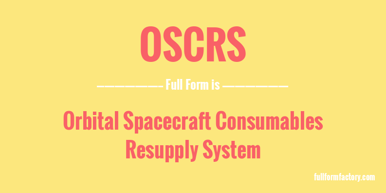 oscrs-full-form