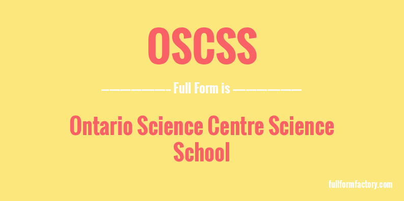 oscss-full-form