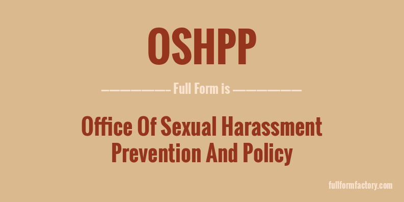 oshpp-full-form