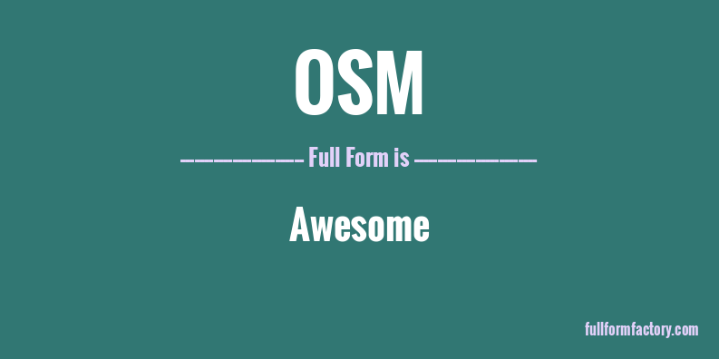 osm-full-form