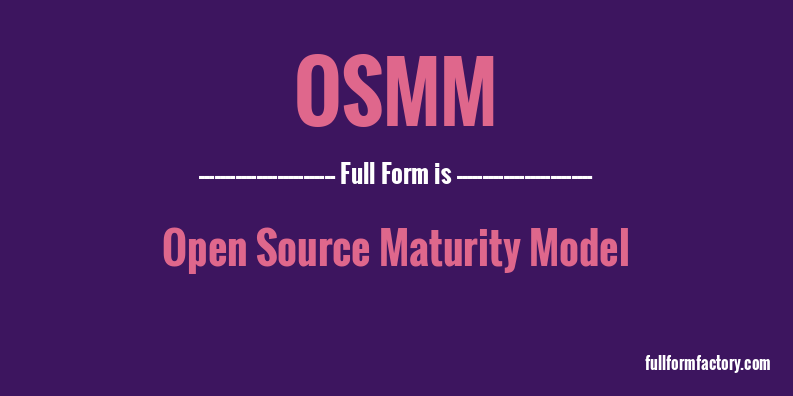 osmm-full-form