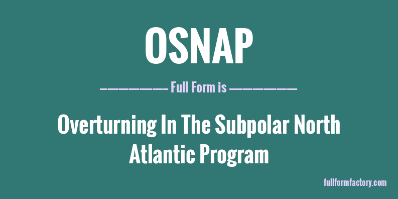 osnap-full-form