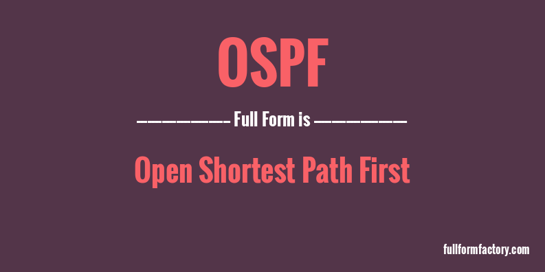 ospf-full-form