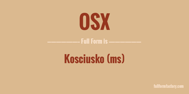 osx-full-form