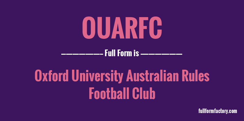ouarfc-full-form