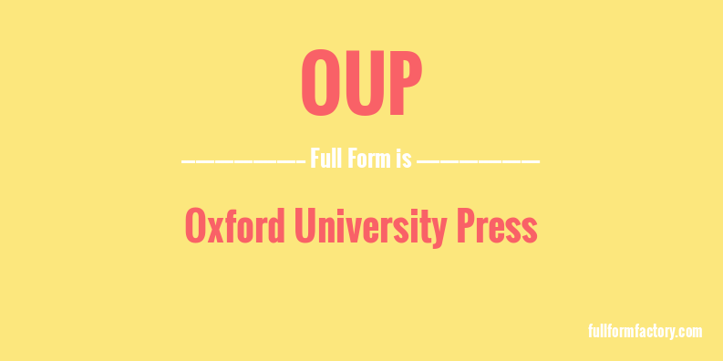 oup-full-form