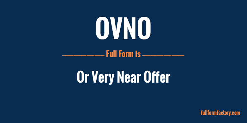 ovno-full-form