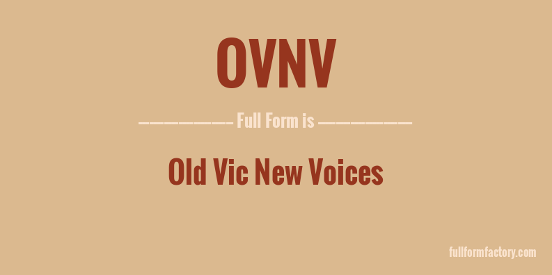 ovnv-full-form