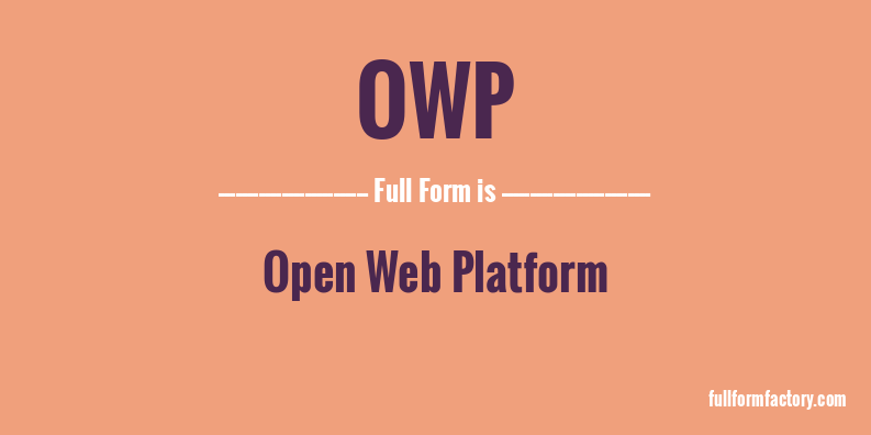 owp-full-form
