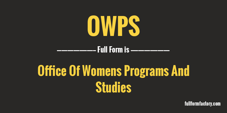 owps-full-form