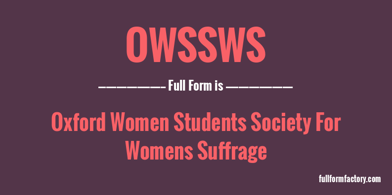 owssws-full-form