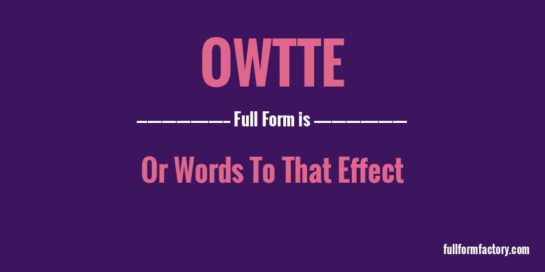owtte-full-form