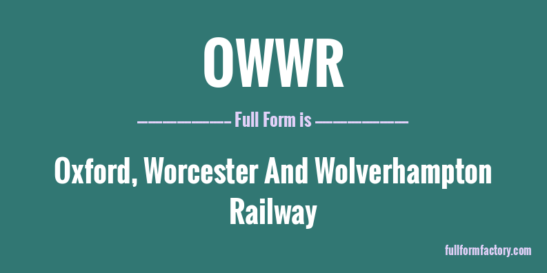 owwr-full-form