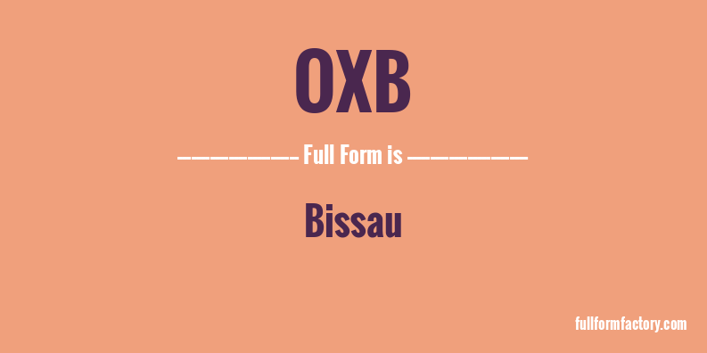 oxb-full-form