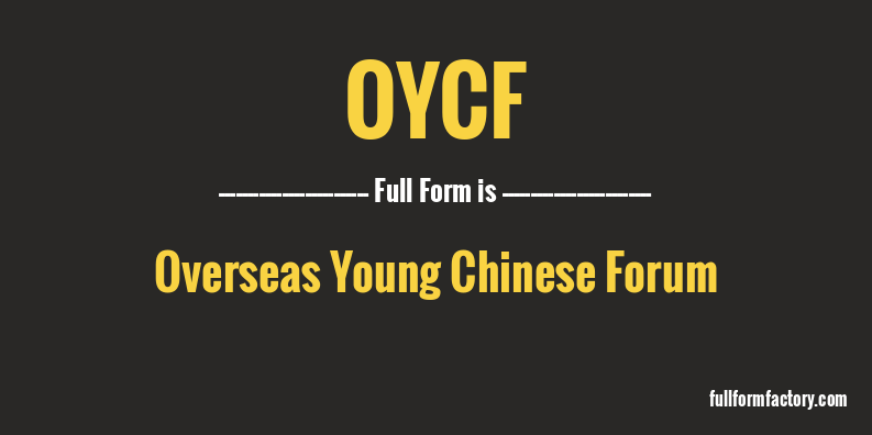 oycf-full-form