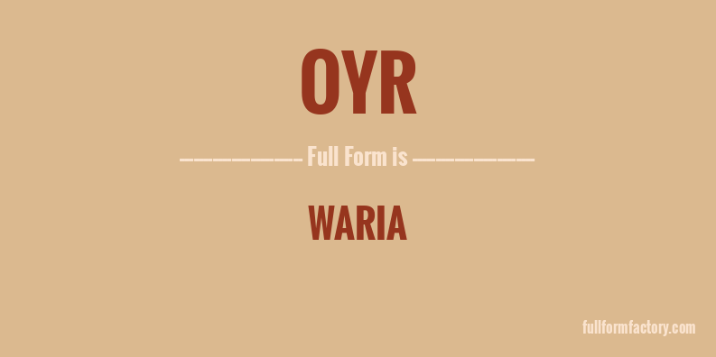 oyr-full-form