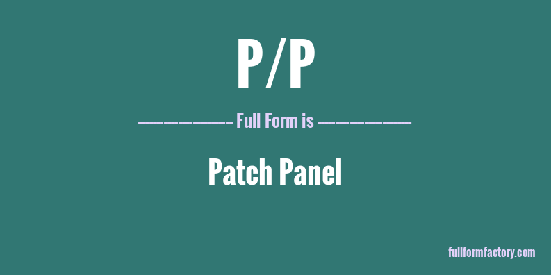 p/p-full-form