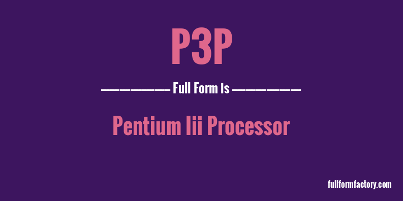 p3p-full-form