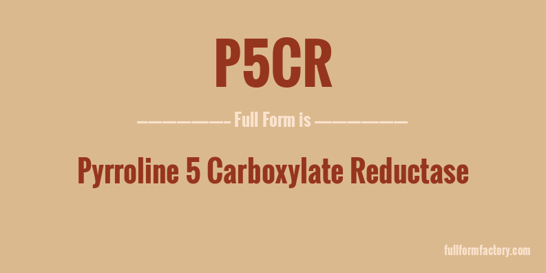 p5cr-full-form
