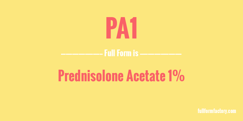 pa1-full-form