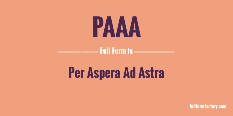 paaa-full-form